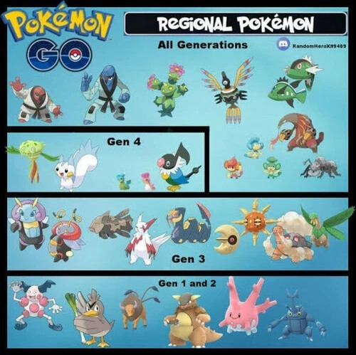 Pokémon regional trade - trade, go