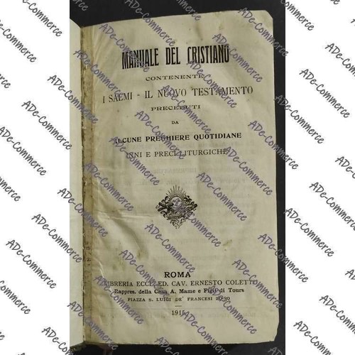 Manuale del cristiano - manuale,