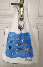 Borsa  bianca  a tracolla con