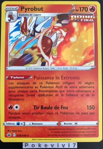 Carte pokemon pyrobut 028 198 - carte,