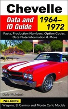 Malibu Monte Carlo El Guida Libro Dati Id Manuale Chevrolet Codice Rpo Opzione