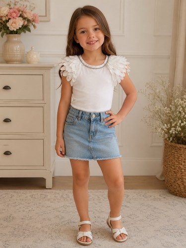 Top smanicato bianco
