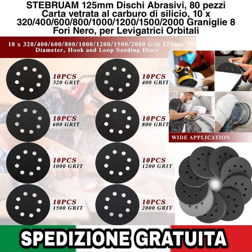 Dischi abrasivi 125mm 80pz - dischi,
