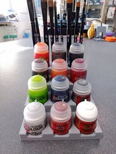 Dispenser Porta Colori Citadel Warhammer + Pennelli in PLA