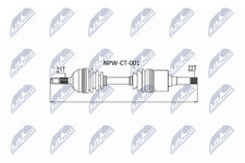 Albero motore assale anteriore