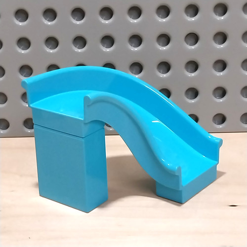 Lego duplo scivolo azzurro - lego,