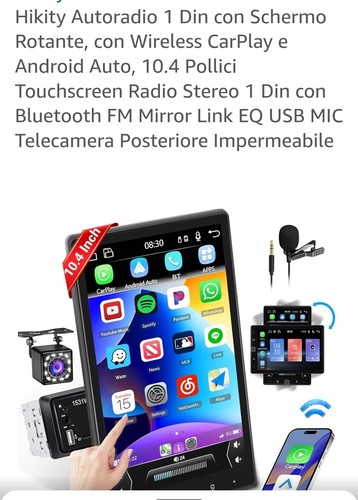 Hikity autoradio din - 1, con