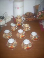 servizio tazzine dipinte a