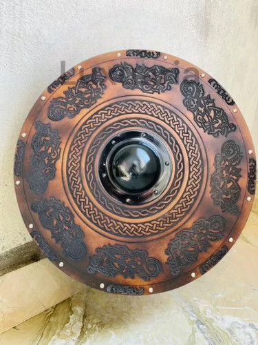Scudo vichingo legno con - scudo, in