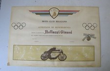 ATTESTATO/DIPLOMA DI BENEMERENZA MOTO CLUB REGGIANO 1968 - CON MEDAGLIA