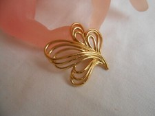 Spilla TRIFARI TM placcata oro trifanium foglia collezione botanica