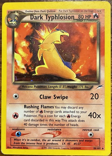Dark typhlosion 105 - 10/105, neo