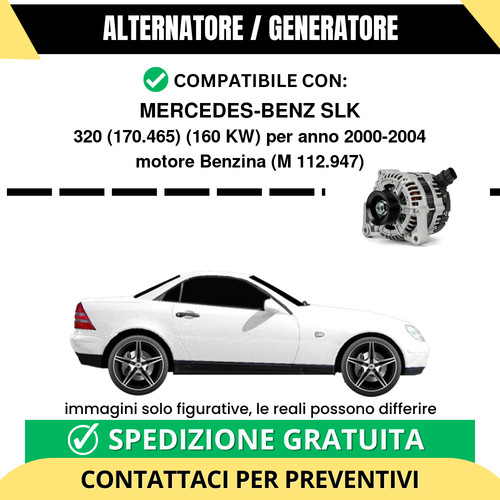 Alternatore mercedes benz slk - alternatore,