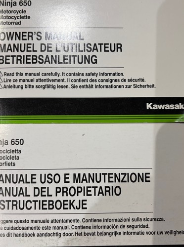 Manuale ninja 650 - manuale,