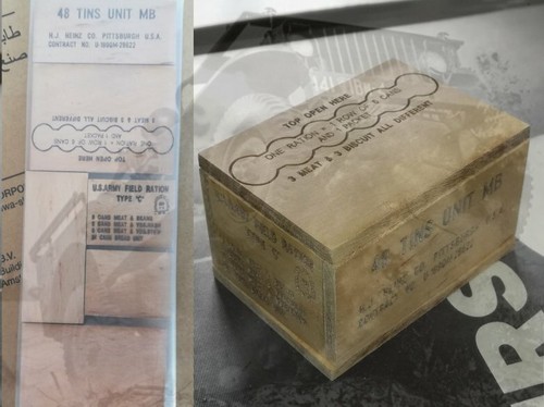 Caisse bois ration heinz us - caisse, c