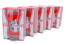 Lotto 5 Bicchieri coca -cola Poland-Ukrain  2012 UEFA Calcio