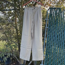 Pantalone vintage anni 80 Bozzalla & Lesna marrone vita 24" pantalone lana italiano