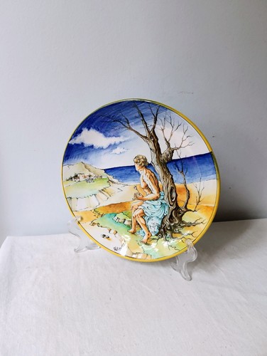Piatto maiolica istoriano - piatto,