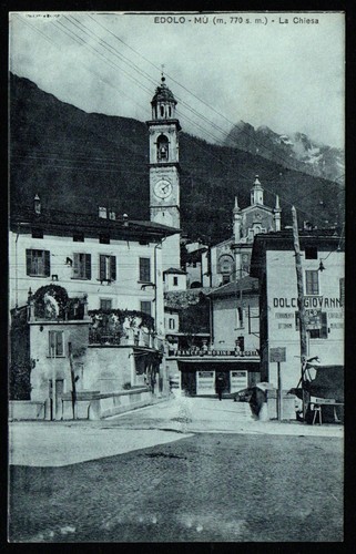 Cartolina edolo mù la - -,