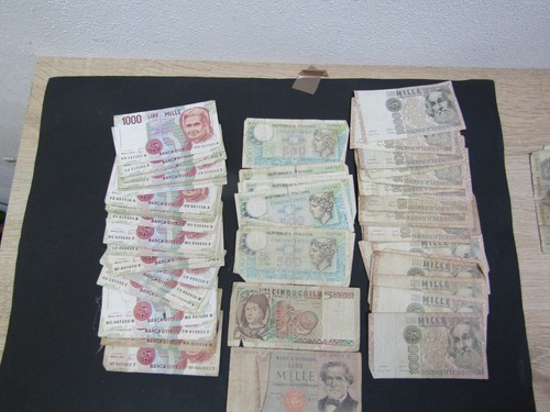 Lotto banconote lire - da,