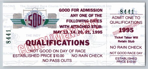 Indy 500 qualifiche 1995 - 500,