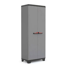 Armadio mobile lavanderia Armadietto portascope multiuso giardino H.173x68x39 cm