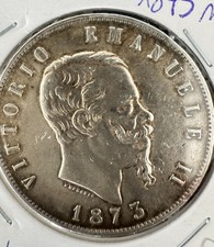 5 Lire 1873 M Regno d'Italia