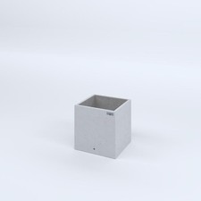 FIORIERE IN CEMENTO LISCE CUBO