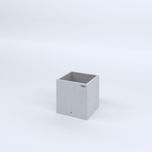 Fioriere cemento lisce cubo - cemento,