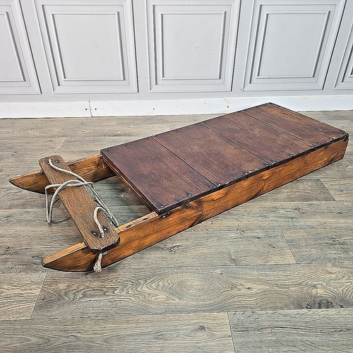 Antica slitta legno - antica,