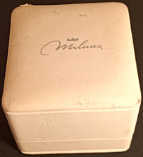 MILUNA-SCATOLA PER GIOIELLI-VINTAGE- Anelli -RARE WATCH BOX-CASE-USATA