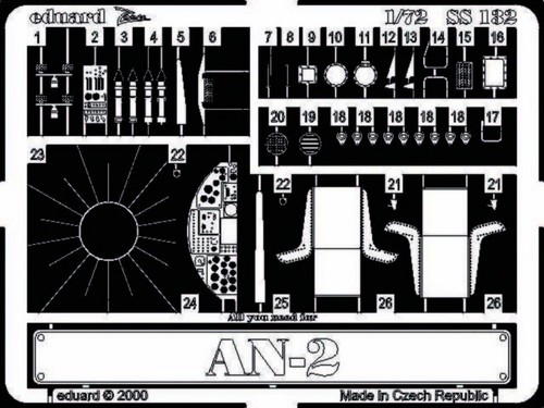 Antonov 72 eduard - 1:72,