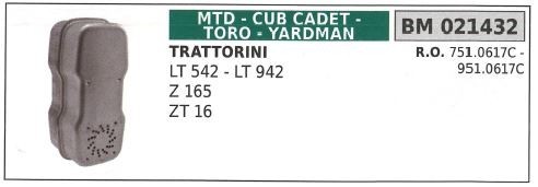 Marmitta mtd trattorino - marmitta,