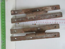 COPPIA VECCHI ANTICHI CARDINI CERNIERE IN FERRO PER ANTE INFISSI PORTE 