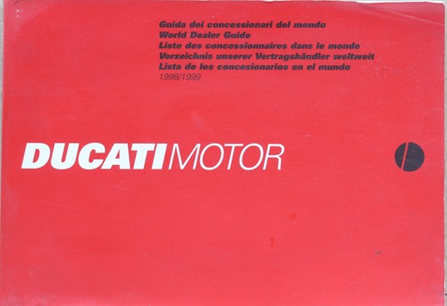 Libretto ducati motor 1998 - libretto,