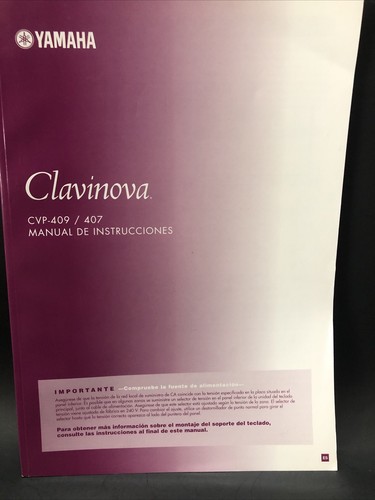 Clavinova cvp 409 407 - clavinova, cvp-