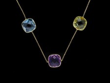 Collana ametista topasio