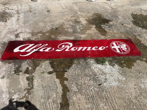 Striscione alfa romeo insegna - alfa,