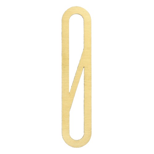 Solid brass civic - brass, numbers