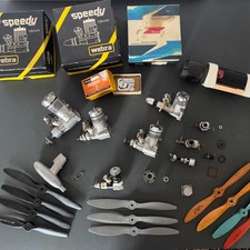 Rare Vintage Lot Webra Speedy Super Tigre Motors Graupner Thermik Parts