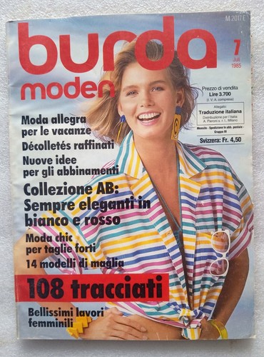 Burda 1985 con cartamodelli - burda,