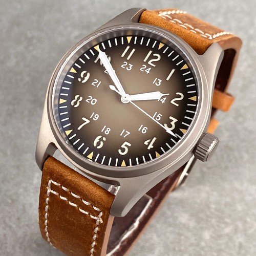 Titanium pilot burgundy 39mm - burgundy,