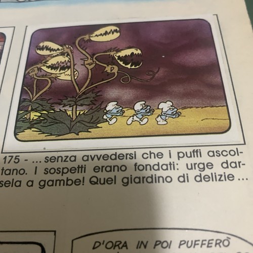 Figurina 175 puffi album - figurina, n.175