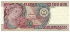 100000 lire banca italia - lire, d'italia