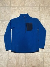 Patagonia Uomo R1 Air Medium Blu 1/2 Zip Regolatore Collo Leggero