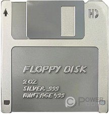 FLOPPY DISK TechStalgic 2 oz moneta argento 2$ nuovo 2024