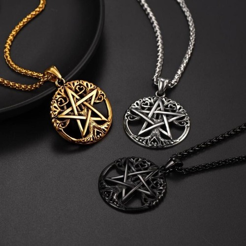 Collana pentagramma wicca - pentagramma,