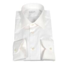 XACUS Camicia Uomo Classic Shirt Tailor Fit Tessuto Armaturato 11236001 Bianco