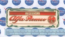 ADESIVO STICKER AUTOCOLLANT VINTAGE AUTO TUNING ALFA ROMEO ORIGINAL ACCESSORI