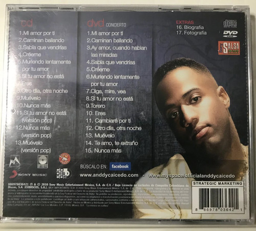 Rare dvd salsa anddy - rare, cd+dvd